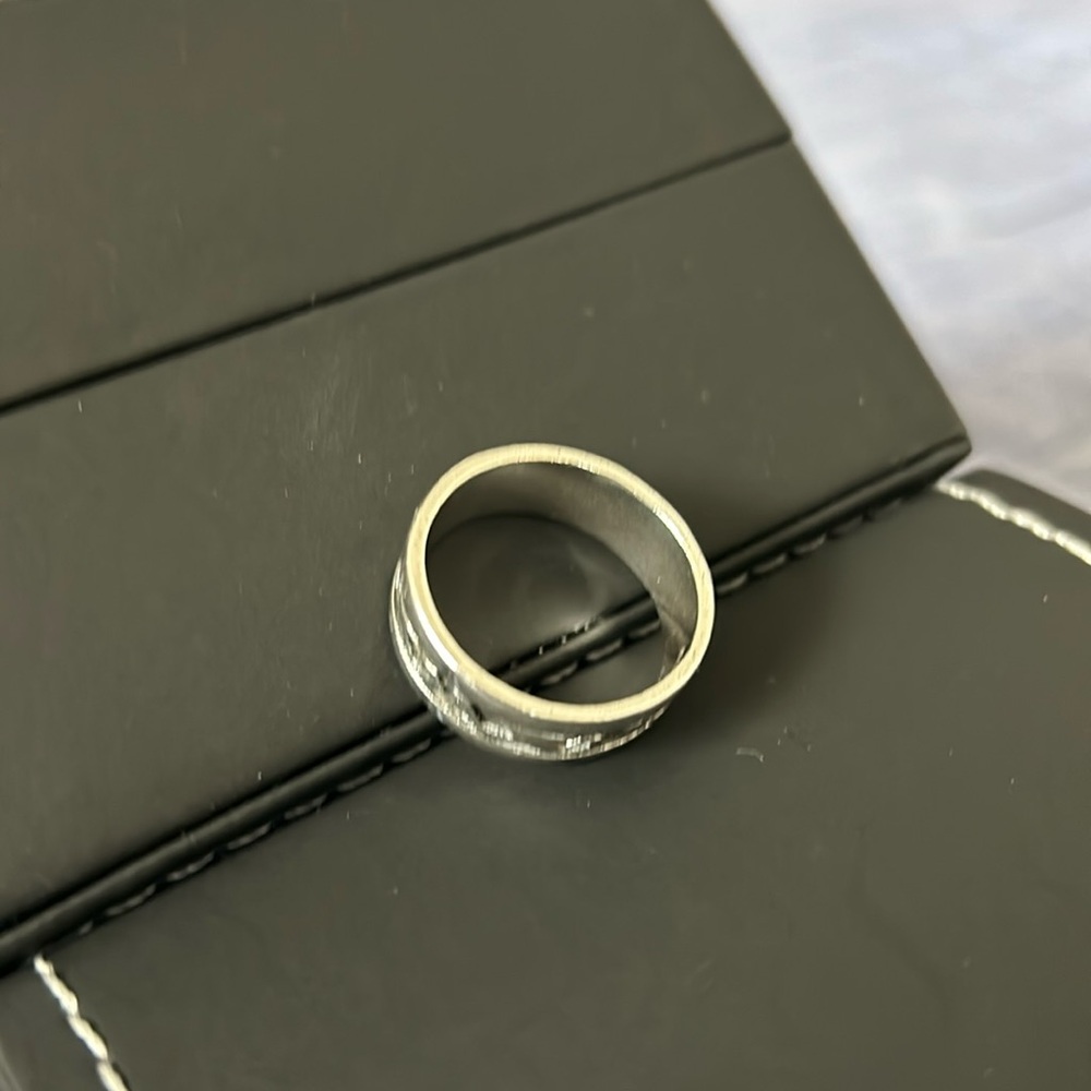 Vintage Solid Silver 925 Unisex Ring - image 5